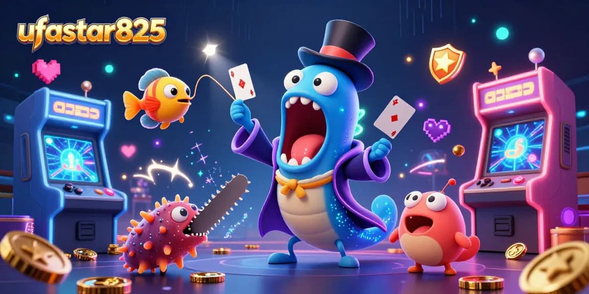 ufastar825 สนุกไปกับเกมคาสิโน 3D แสดงความสามารถของปลาในเวทมนตร์