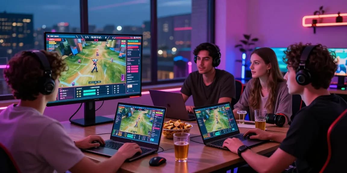 LUCK8 live betting interface scene with players discussing strategies and engaging in sports betting activities.