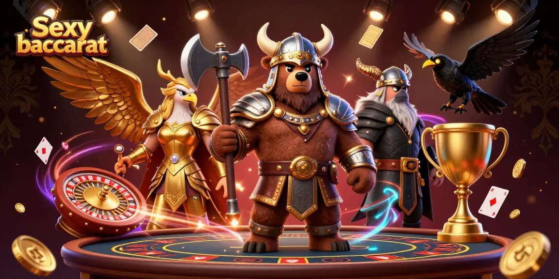 Experience the excitement of Sexy baccarat with dynamic live dealer games and vibrant casino elements.