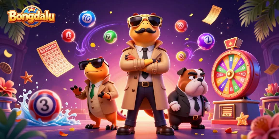 Experience thrilling lottery action with Bongdalu’s vibrant casino scene featuring raptors and bouncing balls.