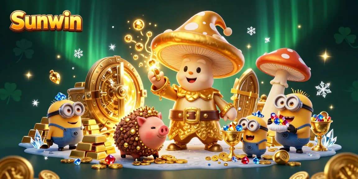 Engage in golden treasure hunting with Sunwin's magical casino games featuring rich gems and vibrant visuals.