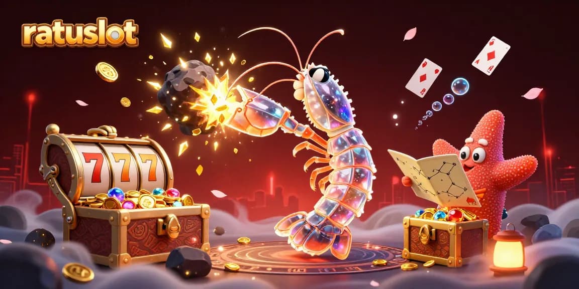 Experience the thrill of ratuslot with vibrant visuals illustrating a galactic samurai amidst casino elements.