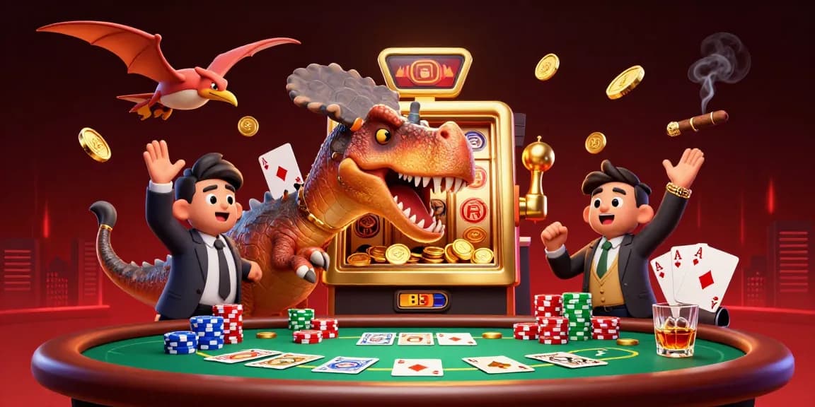 Experience big wins with gavietsv388's thrilling jackpot as animated characters celebrate in a vibrant casino.