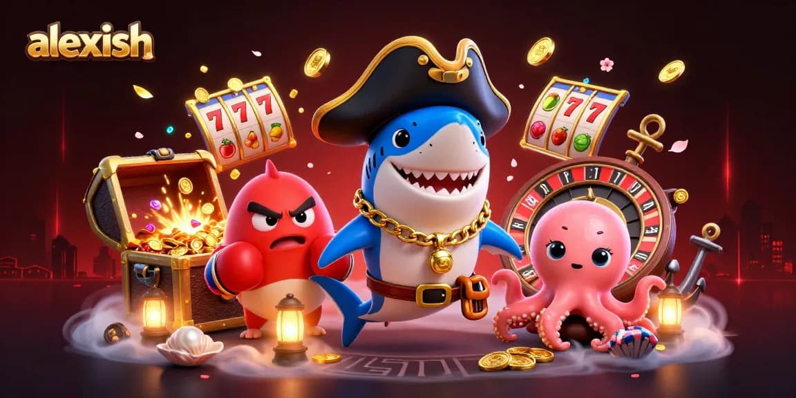 alexish engages players with vibrant casino elements in a dynamic underwater scene
