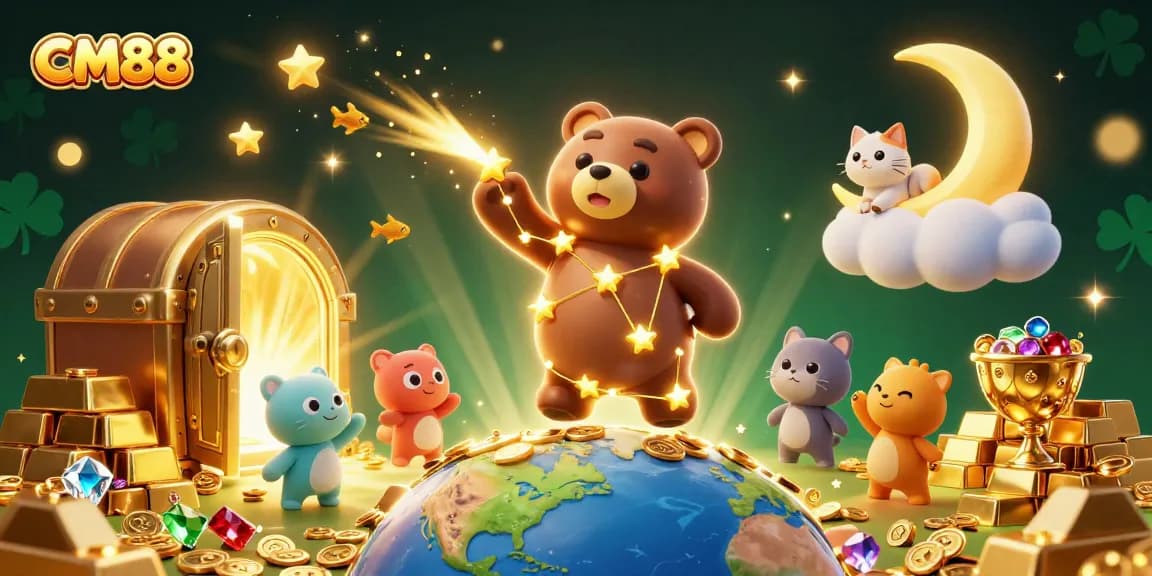 CM88 illuminates the gaming world with a mesmerizing scene of winning treasures and characters.
