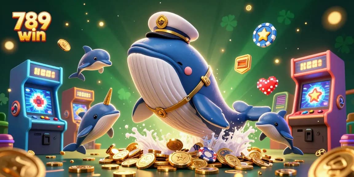 Experience the thrill of winning at 789 win with dynamic casino elements in a vibrant scene