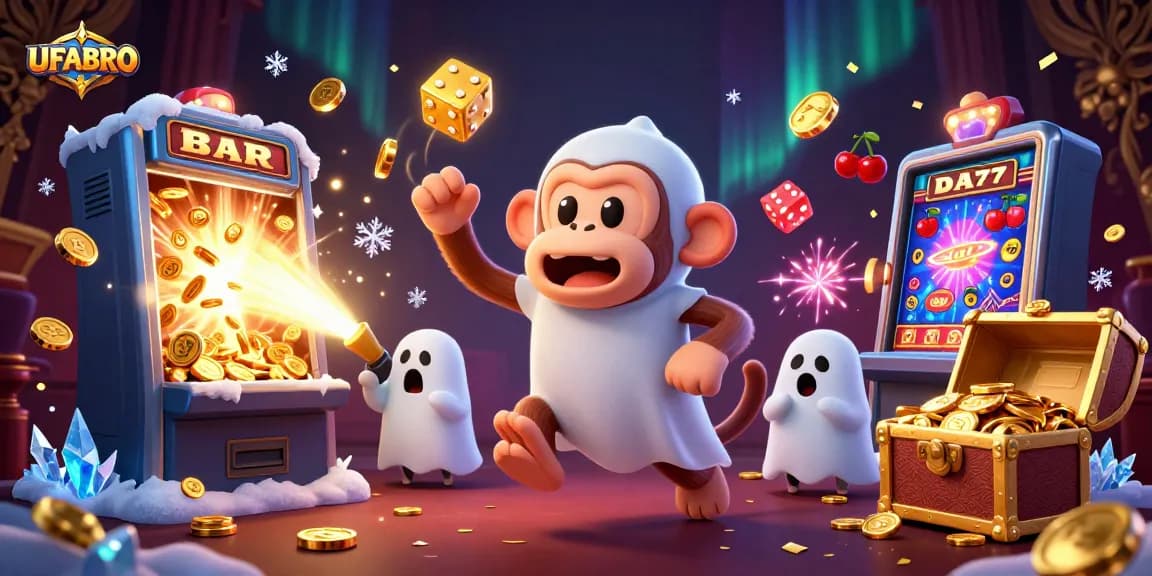 Experience thrilling gaming excitement with UFABRO's animated casino characters and vibrant rewards.