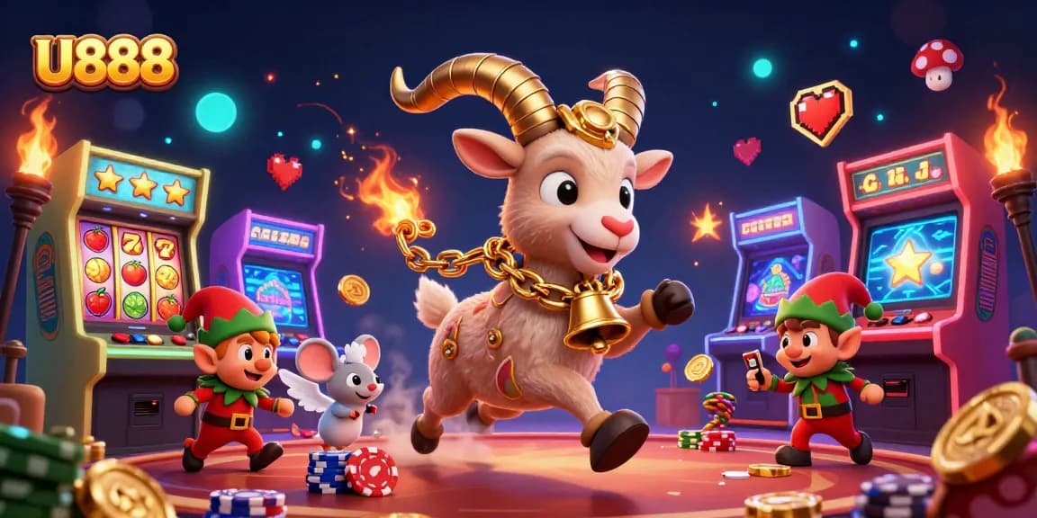Join U888's festive holiday-horror casino with Krampus, angel mouse, and mischievous gremlins.