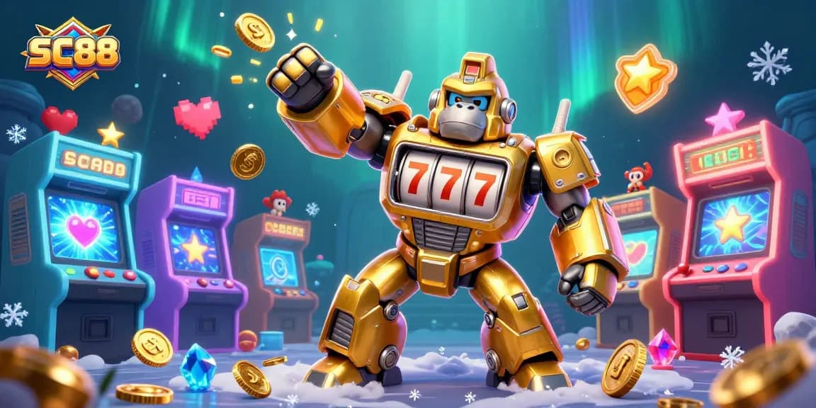 Experience exciting games at SC88, featuring vibrant 3D elements and thrilling action.
