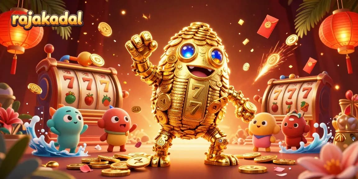 Rasakan sensasi bermain di rajakadal dengan golem emas dan simbol slot yang menarik.