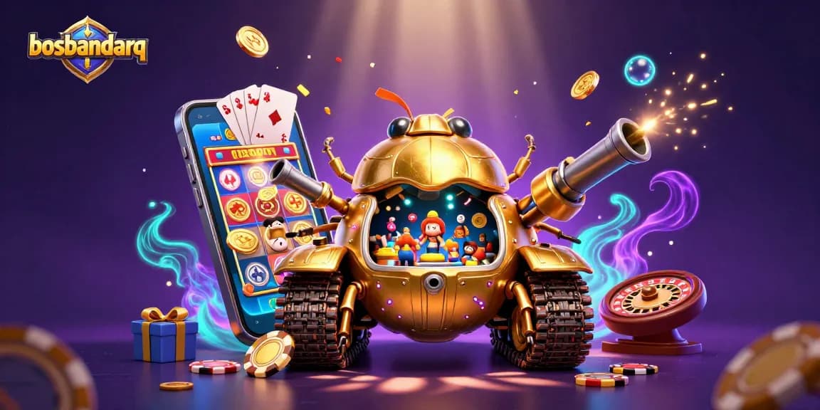 Engage in thrilling gameplay at bosbandarq with interactive miniature casinos and colorful casino elements.