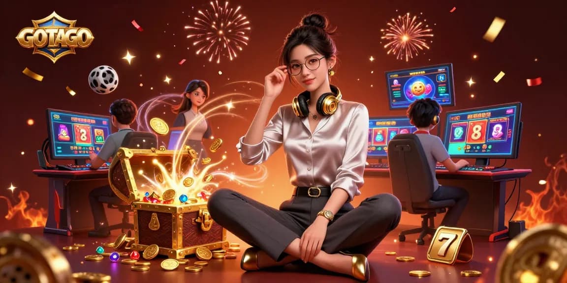 Berinteraksi dengan permainan slot menarik GOTOTO melalui ilustrasi pengaturan permainan canggih yang dinamis.