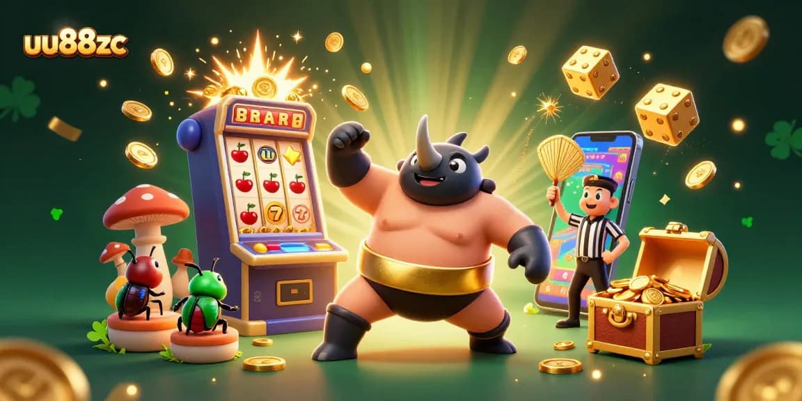 Experience the excitement at uu88zc with captivating casino characters and vibrant gaming elements.