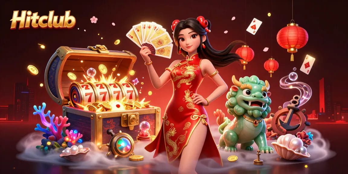 Hitclub players enjoy rich visuals and engaging gameplay in this vibrant casino scene.