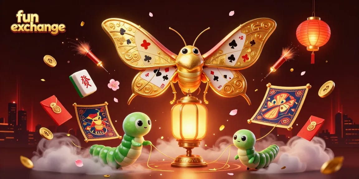 Engage with fun exchange's vibrant 3D casino illustration showcasing unique gaming elements in a captivating setting.