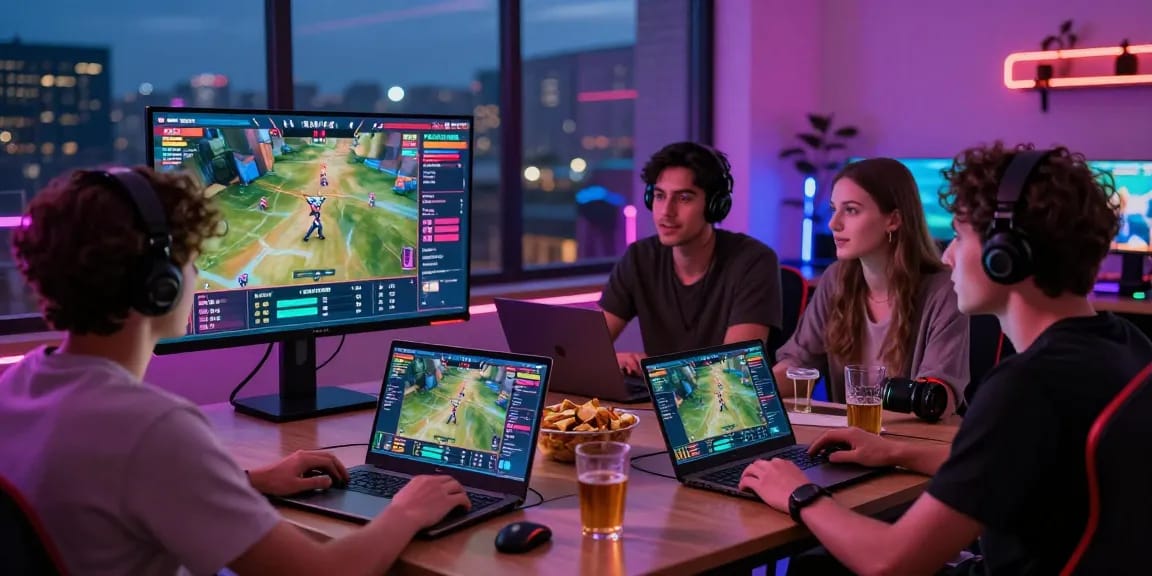 LUCK8 live betting interface scene with players discussing strategies and engaging in sports betting activities.