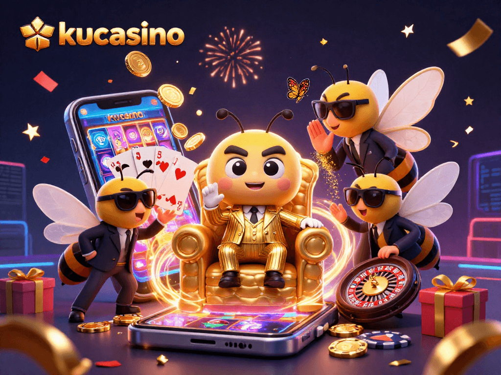 Experience thrilling games at kucasino, featuring dynamic characters and vibrant casino elements.