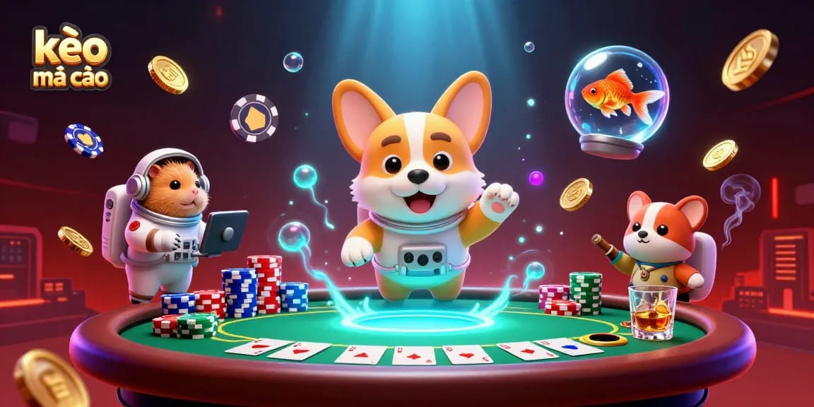 Engage with kèo nhà cái in a vibrant, lively space casino scene, showcasing poker action and fun.