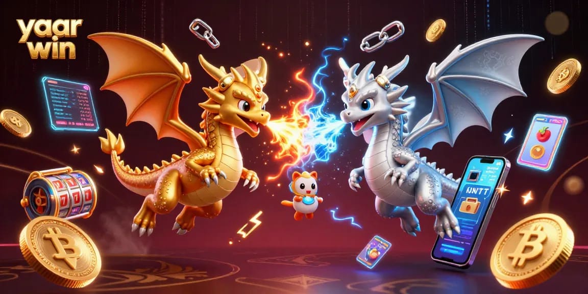 Engage with the vibrant world of yaar win featuring dynamic 3D dragons and immersive casino elements.