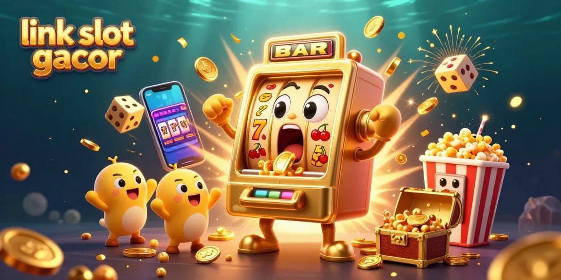 Experience excitement with link slot gacor as golden slot machines celebrate jackpots and rewards.
