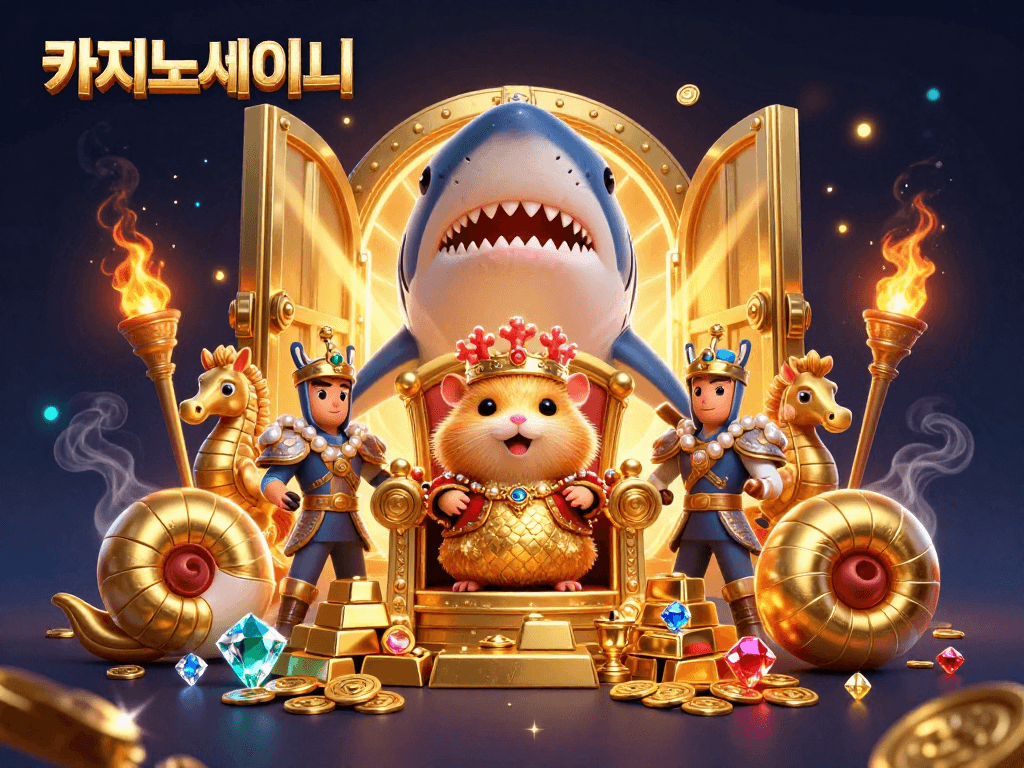 카지노사이트에서 화려한 보물이 가득한 모습으로 바카라 테이블에서 즐기는 황금 햄스터 왕과 바다의 기품을 자랑하는 해마들을 만납니다.