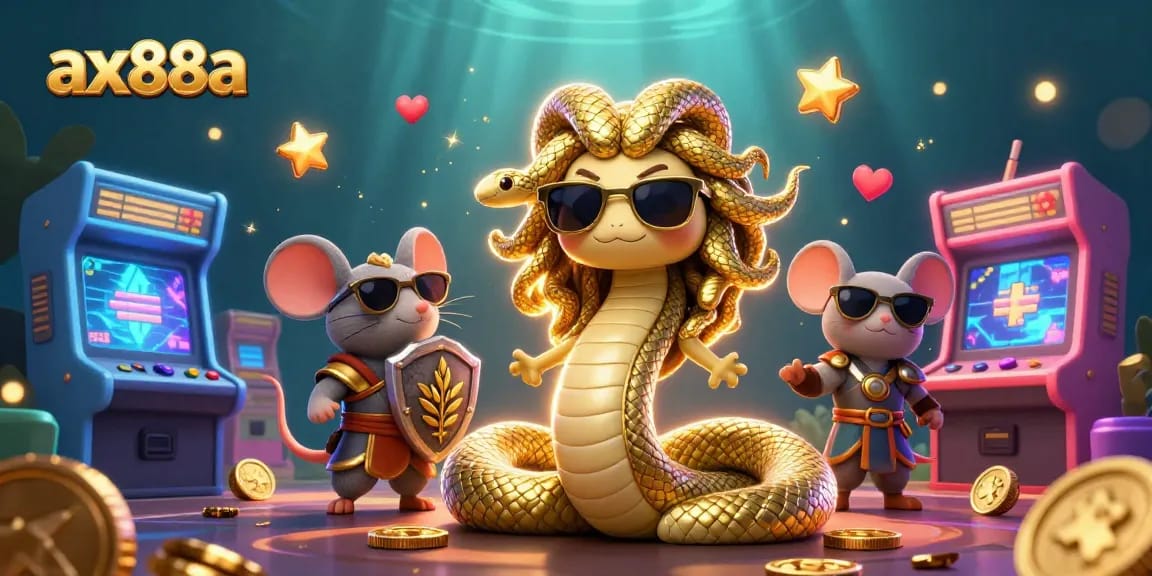Experience the thrill of gaming at ax88a with vibrant 3D casino characters and dynamic game elements.