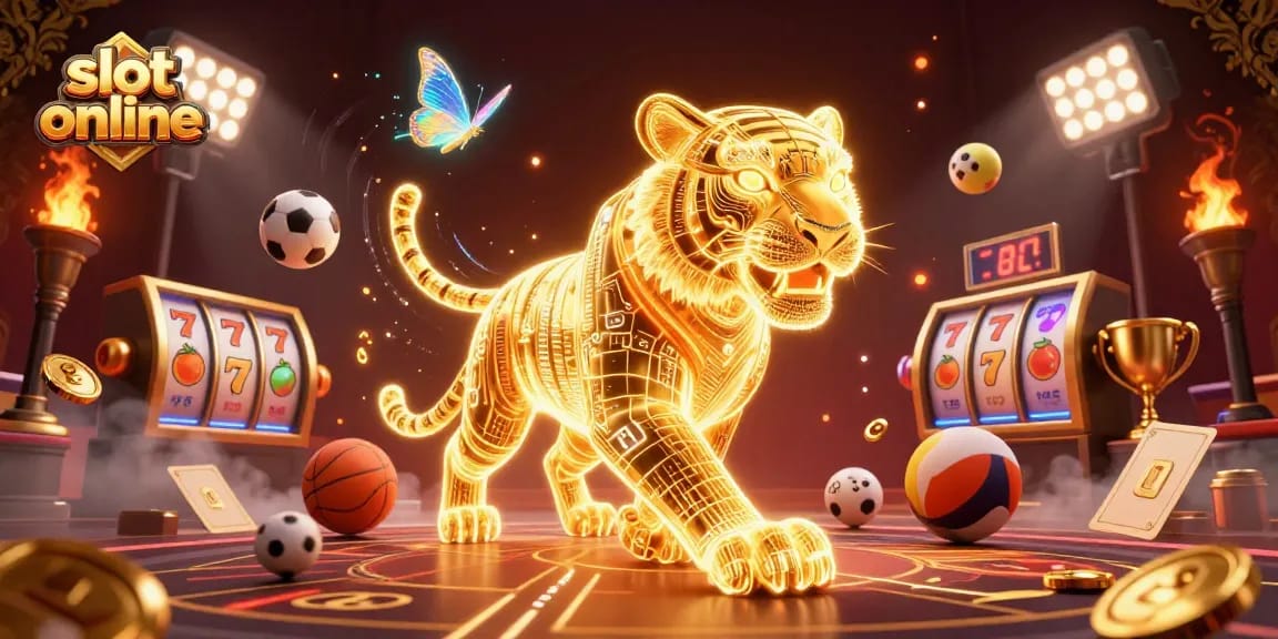 Menangkan permainan slot online dengan simbol keberuntungan dan pencahayaan yang memikat.