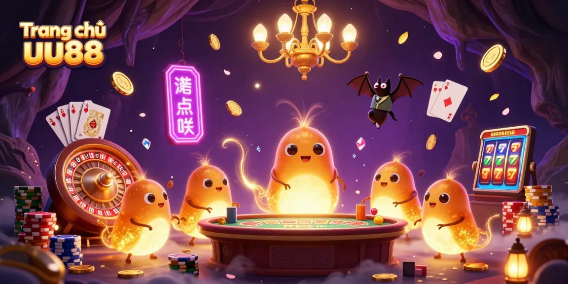 Experience the vibrant casino atmosphere at Trang chủ uu88 with captivating glowworms and thrilling games.