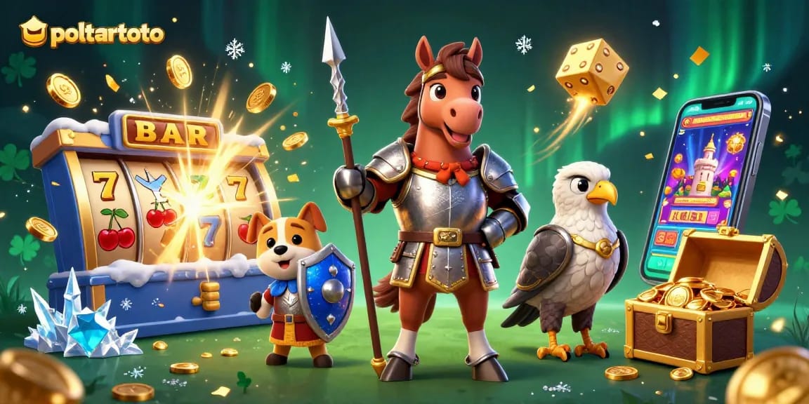 Menangkan jackpot di poltartoto dengan slot mesin berkilauan dan karakter menarik.