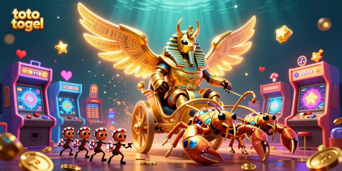Win big with toto togel in this vibrant 3D casino scene filled with exciting elements.