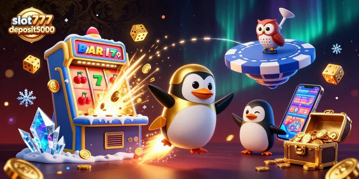 Experience the thrill of slot777deposit5000 with a dynamic 3D explosion of coins and jackpots!
