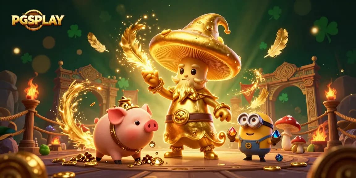 Experience the excitement of PGSPLAY slot games with magical elements and treasure hunting.