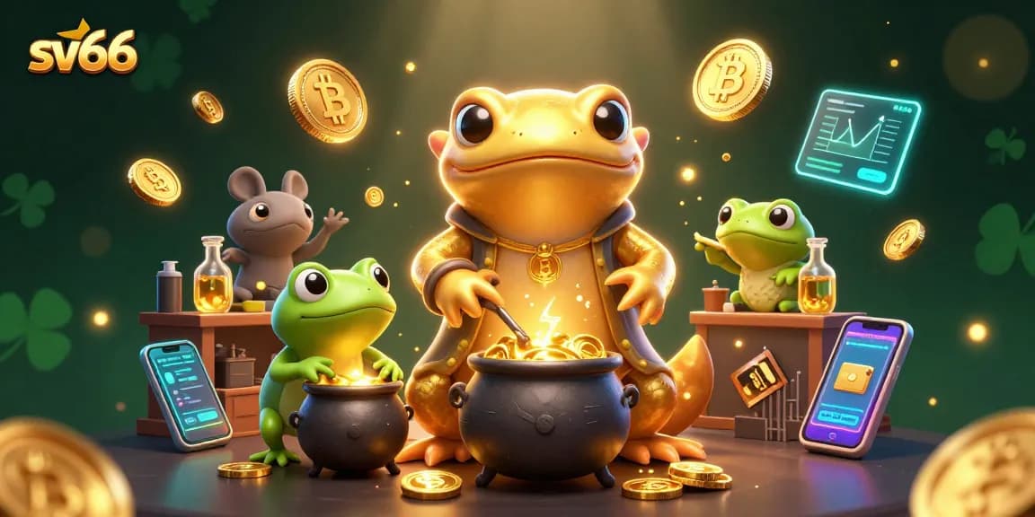 Experience sv66 where a golden salamander alchemist transforms metals into coins in a vibrant casino.