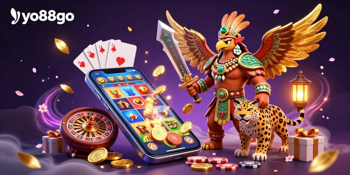 Experience the exciting world of yo88go with vibrant slot game features and dynamic casino elements.