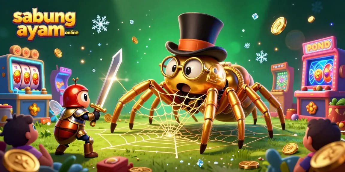 Engage in thrilling sabung ayam online action with a vibrant fighting arena and colorful characters.