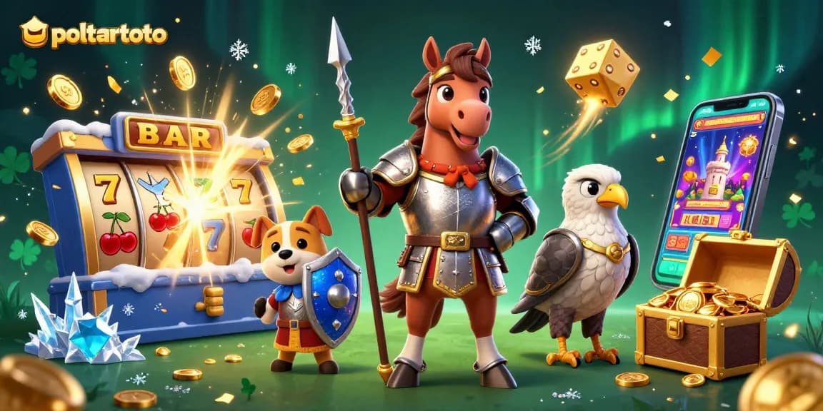 Menangkan jackpot di poltartoto dengan slot mesin berkilauan dan karakter menarik.