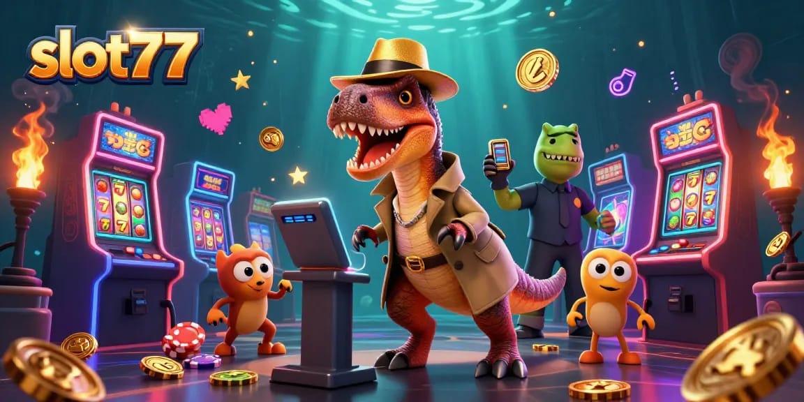 Experience the excitement of slot777 games in this vibrant, dynamic casino scene.