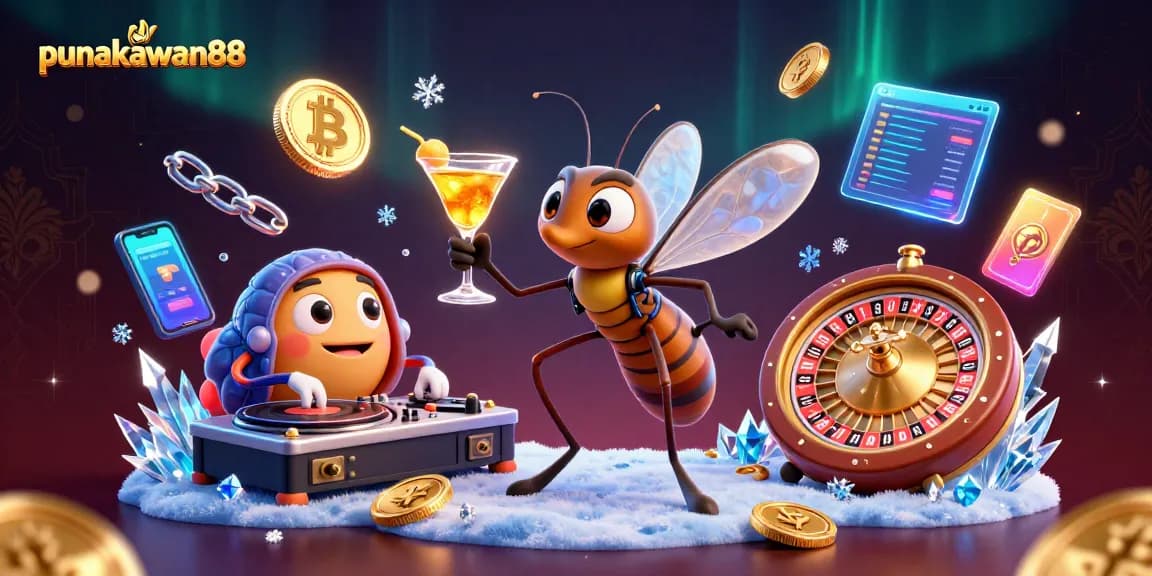 Engage with punakawan88's thrilling gaming experience featuring a 3D mosquito mascot cocktail and a trilobite DJ.