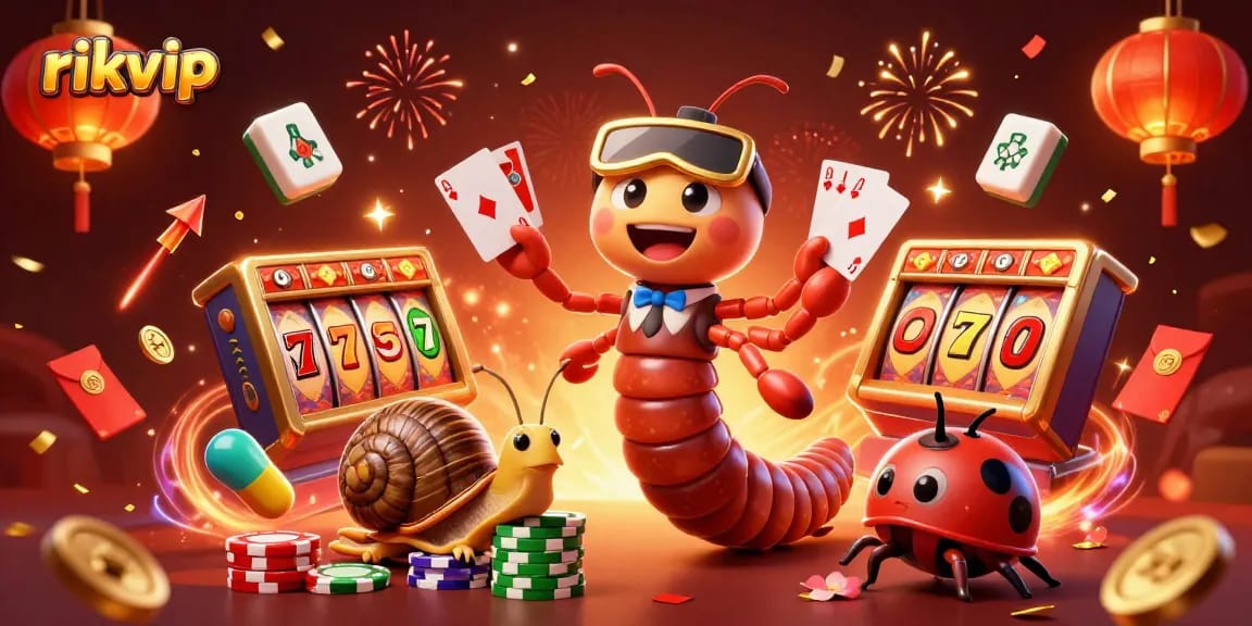 Experience the vibrant excitement of rikvip casino gaming with animations and lively characters.