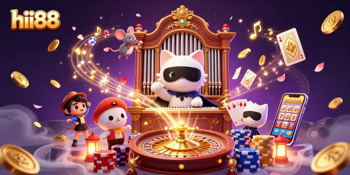 Experience the excitement of hii88 casino with dynamic characters and vibrant casino elements.