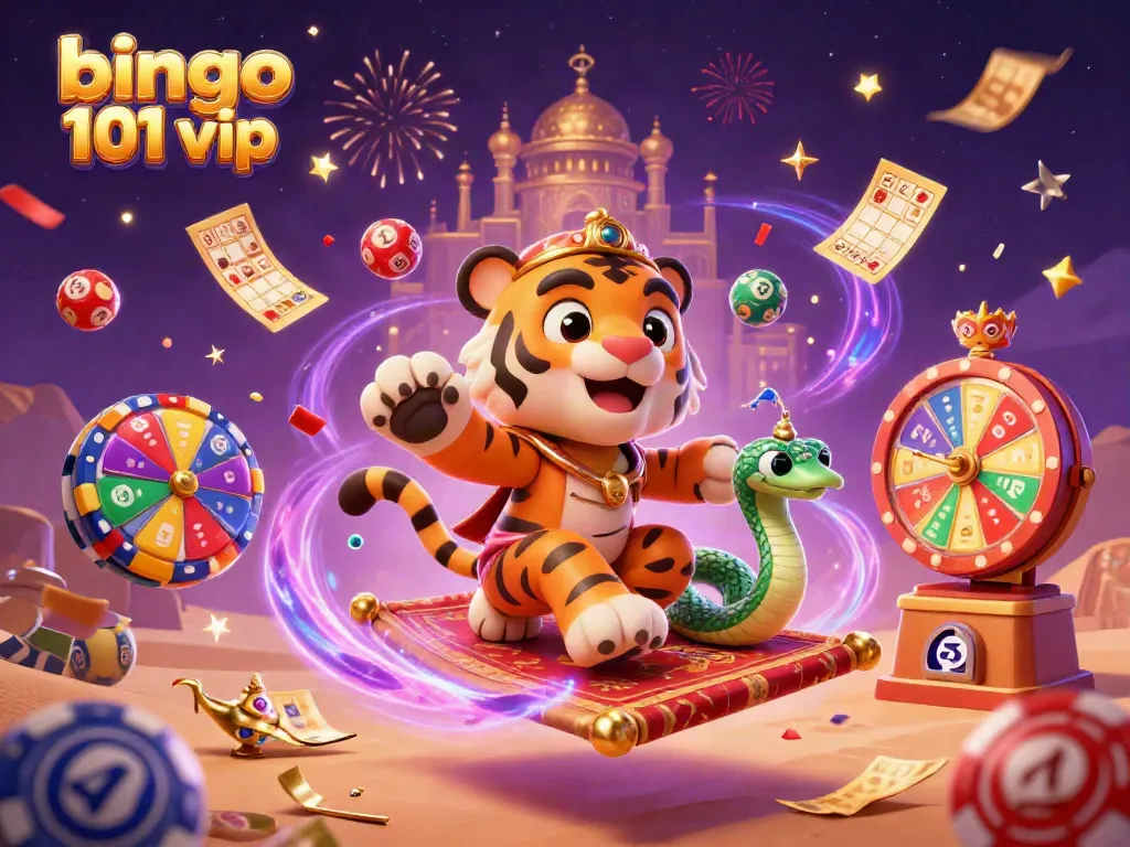 Experience bingo 101 vip with a vibrant scene of rewards, lively characters, and dynamic elements.