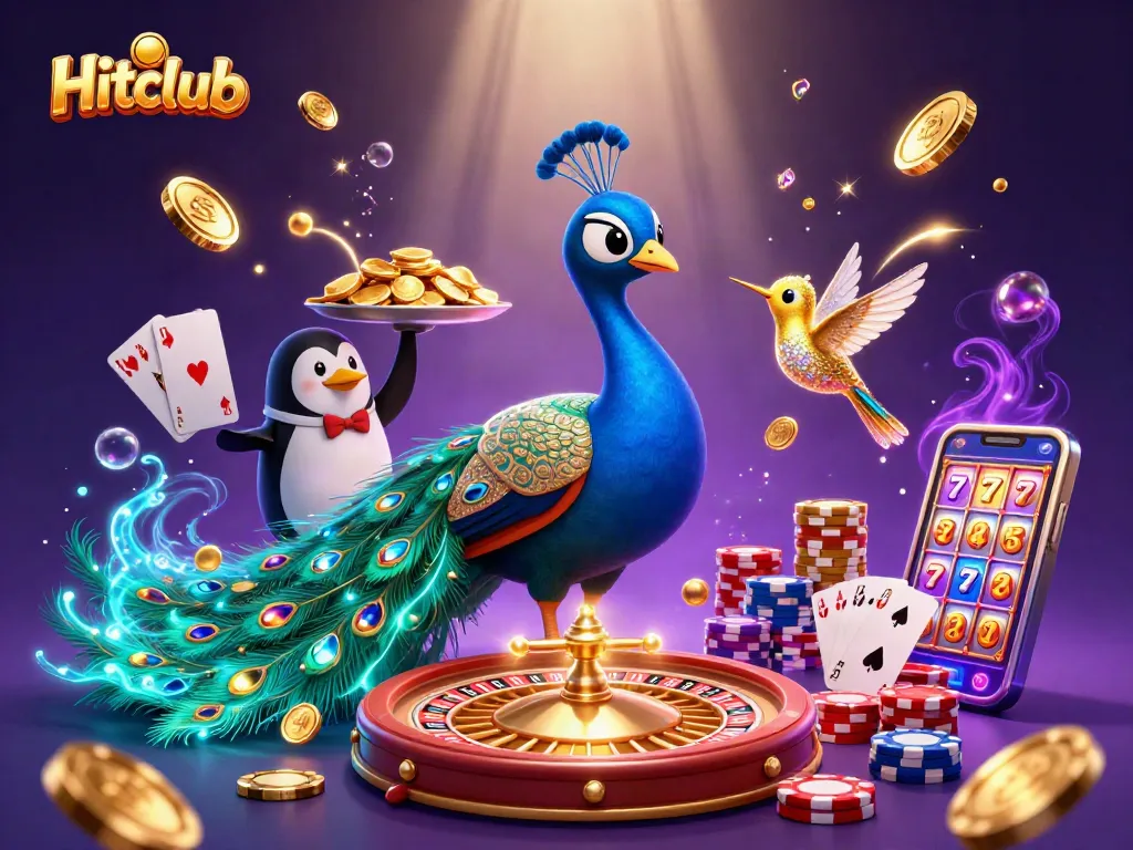 Experience the exciting world of Hitclub with colorful game elements and vibrant characters in action.