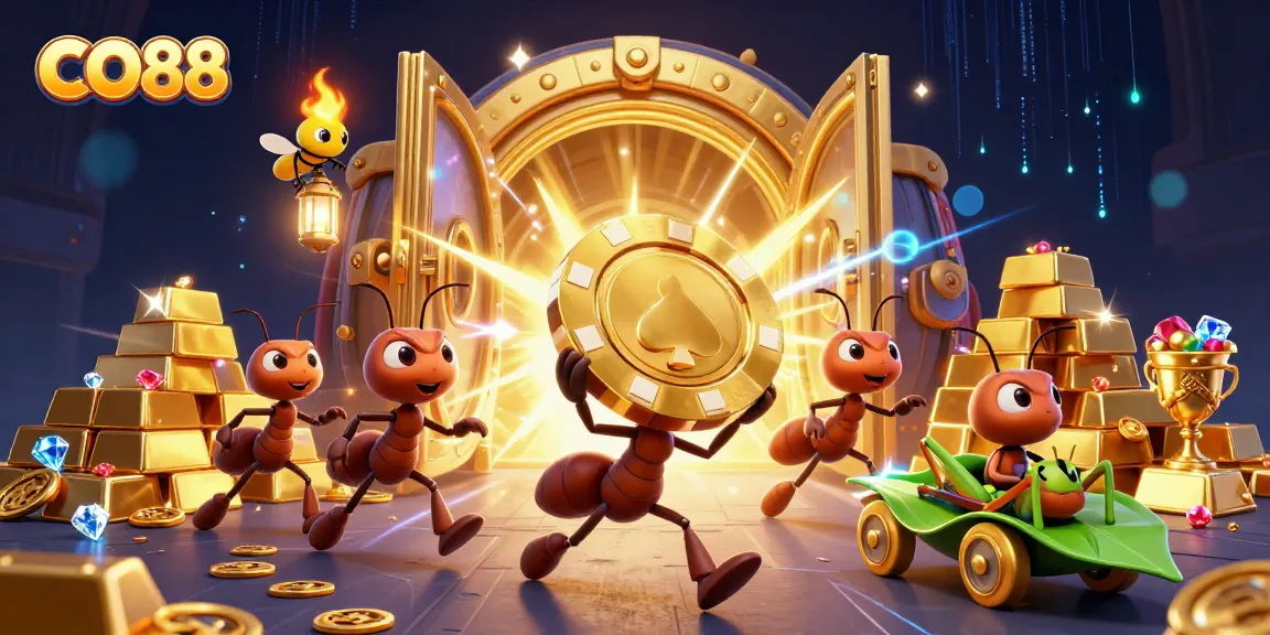 Experience thrilling wins at CO88 with a heist-themed casino adventure filled with treasure.