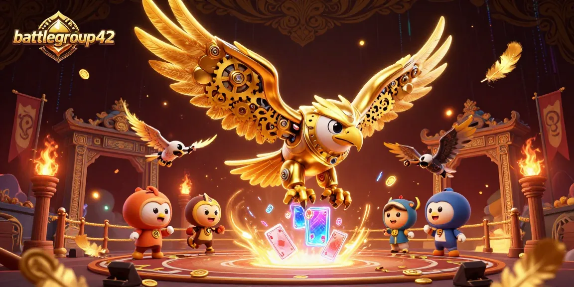 Experience thrilling gameplay at battlegroup42 with exciting casino elements in a vibrant 3D scene.