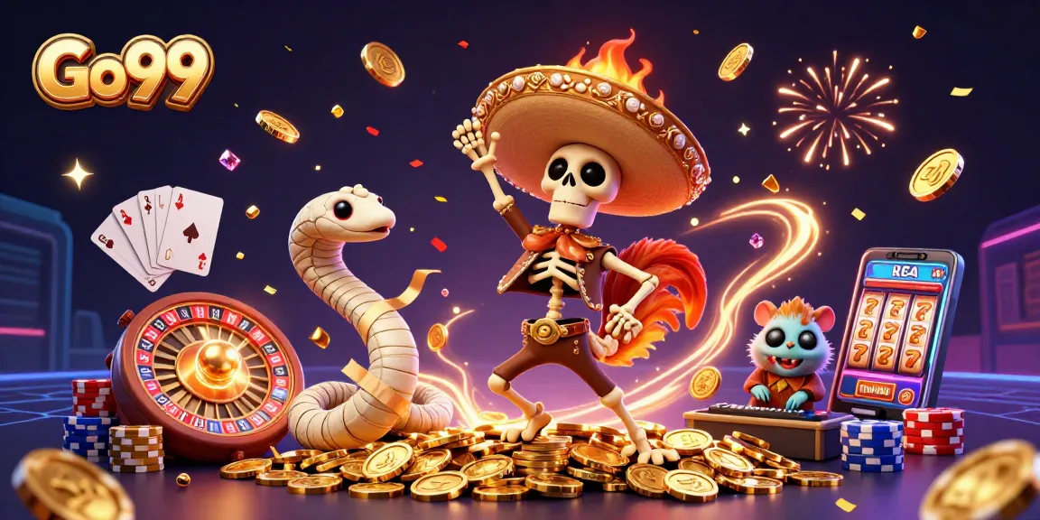 Experience Go 99's thrilling casino adventure with vibrant characters and dynamic game elements.