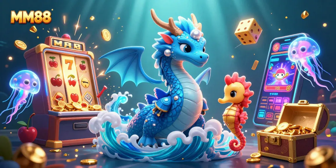 Spin to win with MM88's vibrant casino theme featuring tides of luck!