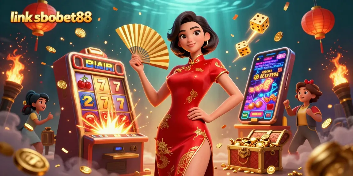 Link sbobet88 showcases thrilling sports betting with vibrant casino elements, engaging players in online gaming.