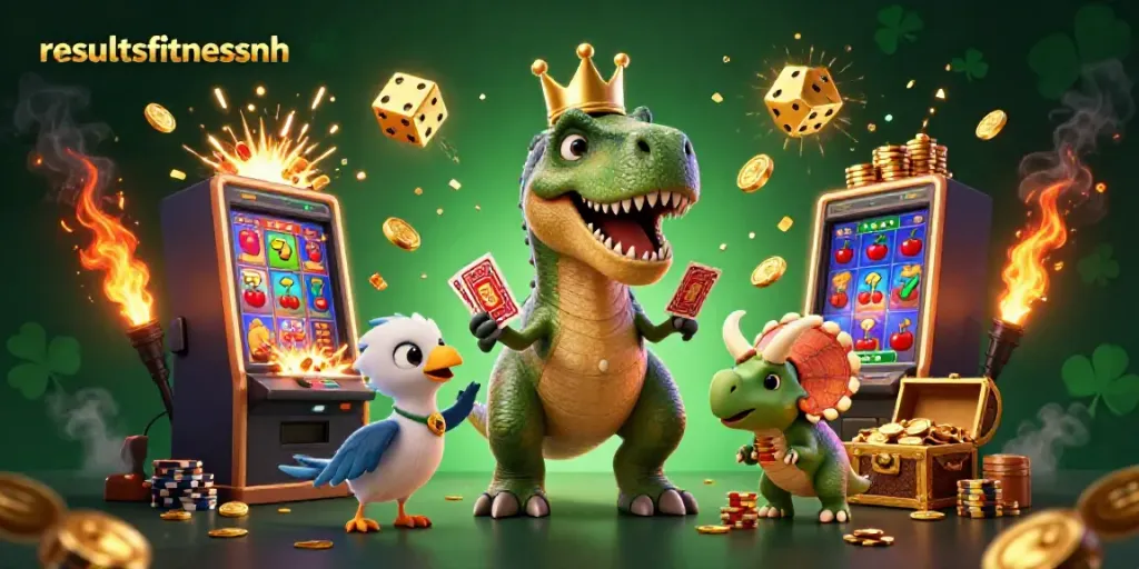 Hasil NFH meningkatkan kesenangan bermain di kasino dengan dinosaurus lucu dan kegembiraan jackpot.