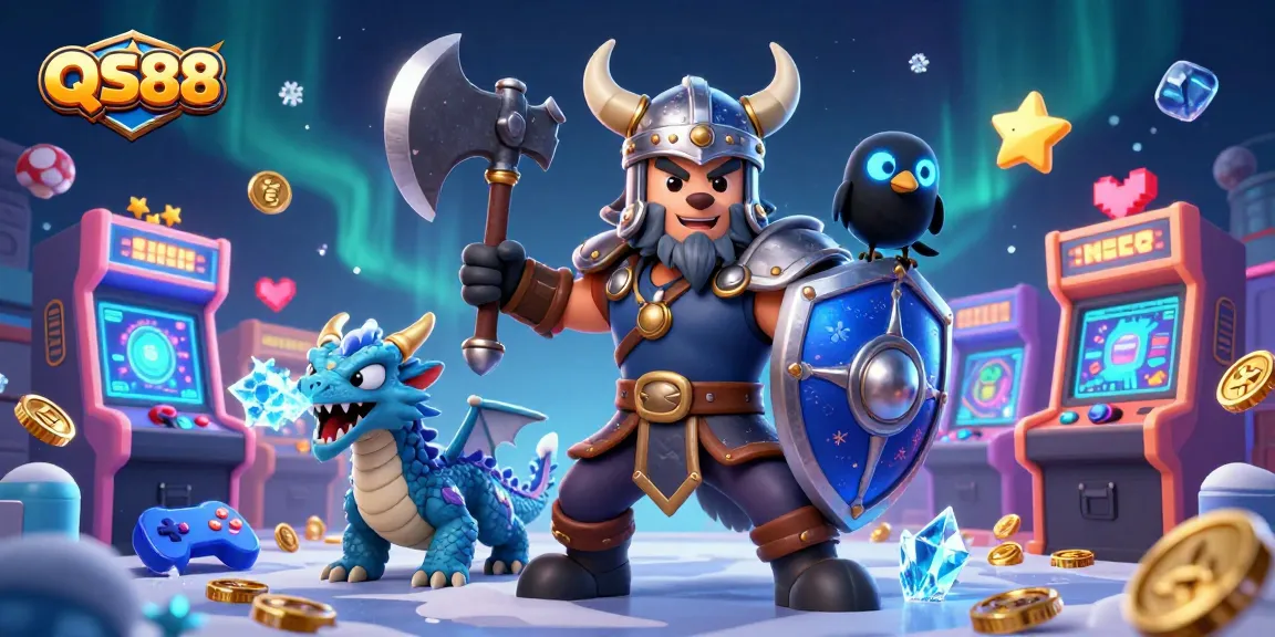 Experience thrilling gameplay at QS88 with the heroic wolf warrior and interactive fun elements.