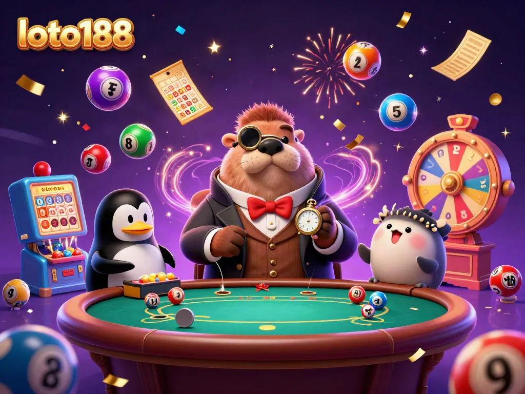Experience the excitement of loto188 with a vibrant underwater poker scene featuring whimsical characters.